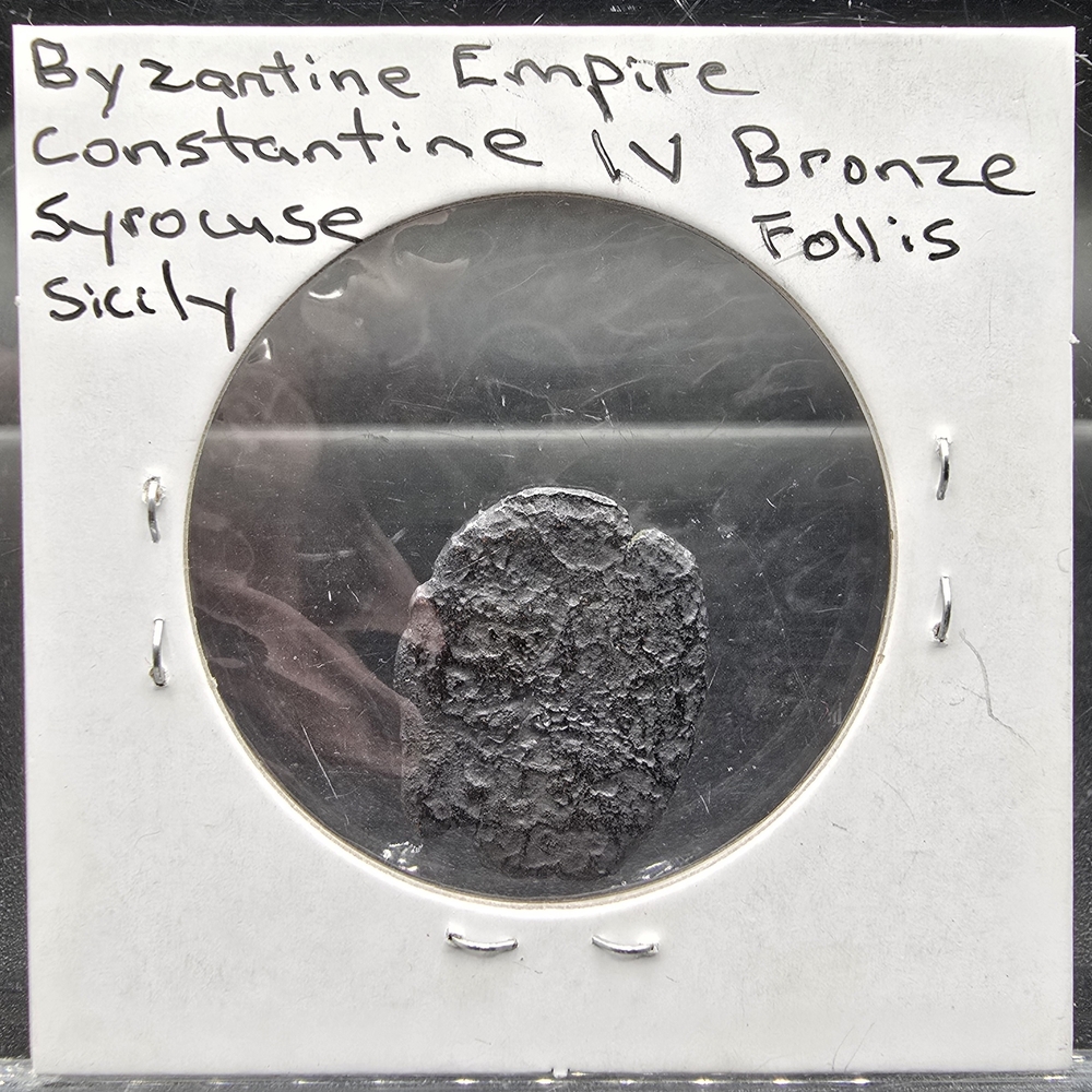 Byzantine Empire Constantine IV Bronze Follis